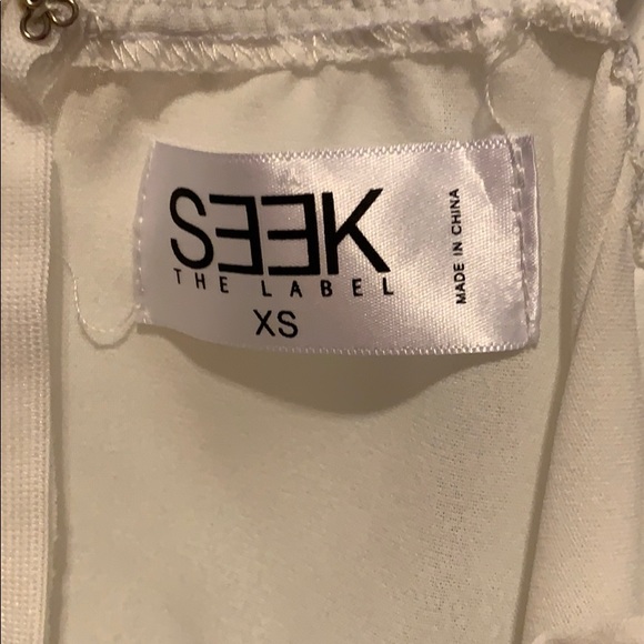 LF SEEK THE LABEL White Corset Lace Up Romper XS - Picture 4 of 5